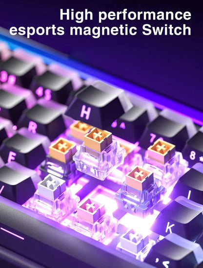 AULA HERO 68HE Customizable Mechanical Keyboard | RGB Backlit, Magnetic Switches