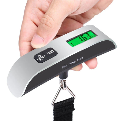 Digital Portable Luggage Scale (50kg/110lb) w/ LCD Display