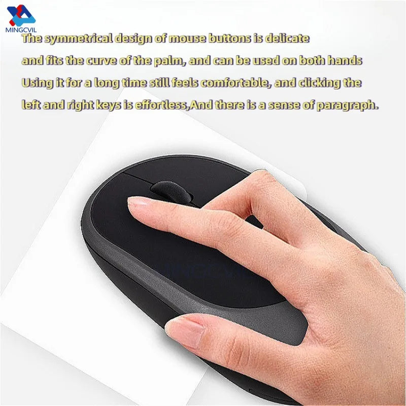 MINGCVIL Rechargeable Silent Wireless Mouse (Bluetooth/Adjustable DPI)