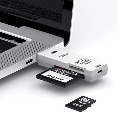 High-Speed USB 3.0 (2-in-1) SD/Micro SD Card Reader