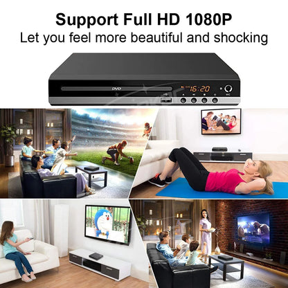 Woopker B29 Full HD 1080P DVD Player (HDMI/AV Output)