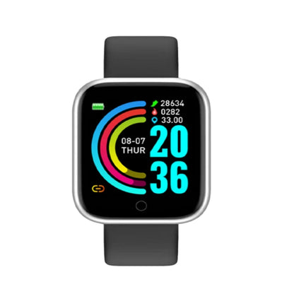 Unisex Smartwatch: Bluetooth Fitness Tracker & Sleep Monitor