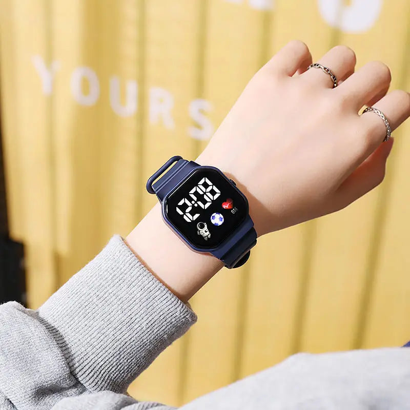 Digital LED Watch | Silicone Strap Electronic Wristwatch