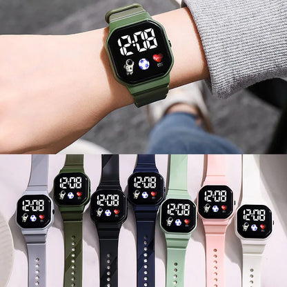 Digital LED Watch | Silicone Strap Electronic Wristwatch