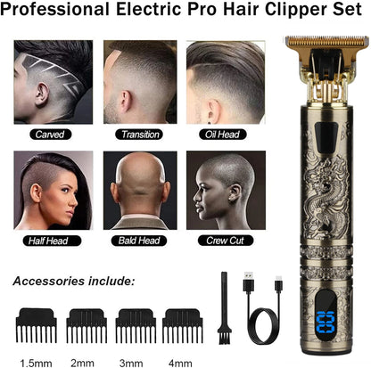 T9 LCD Precision Hair Trimmer and Clipper for Men