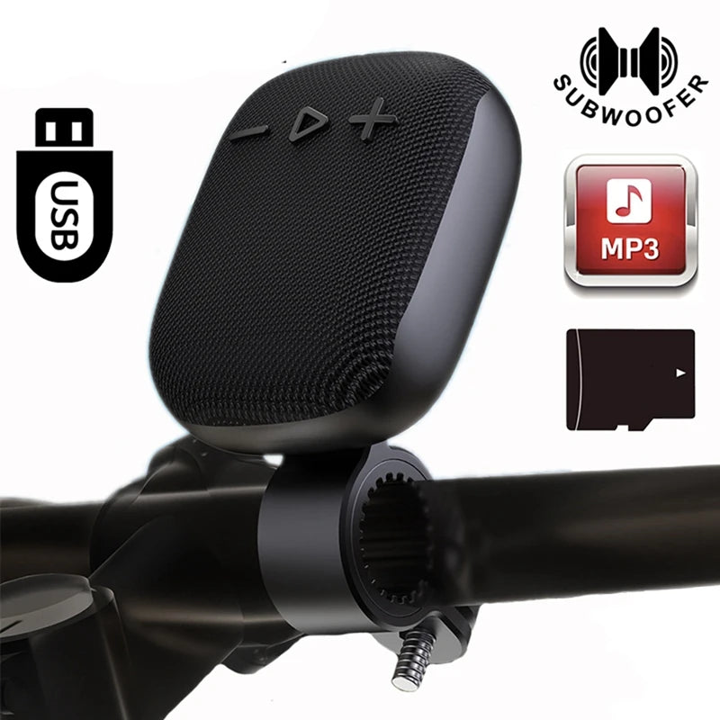 Durable Wireless Bluetooth Subwoofer for Bicycle Handlebars