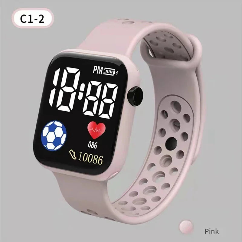 Digital LED Watch | Silicone Strap Electronic Wristwatch