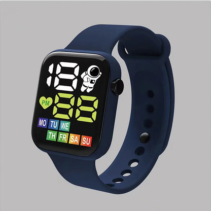 Waterproof LED Digital Sports Watch for Kids (Silicone Strap)