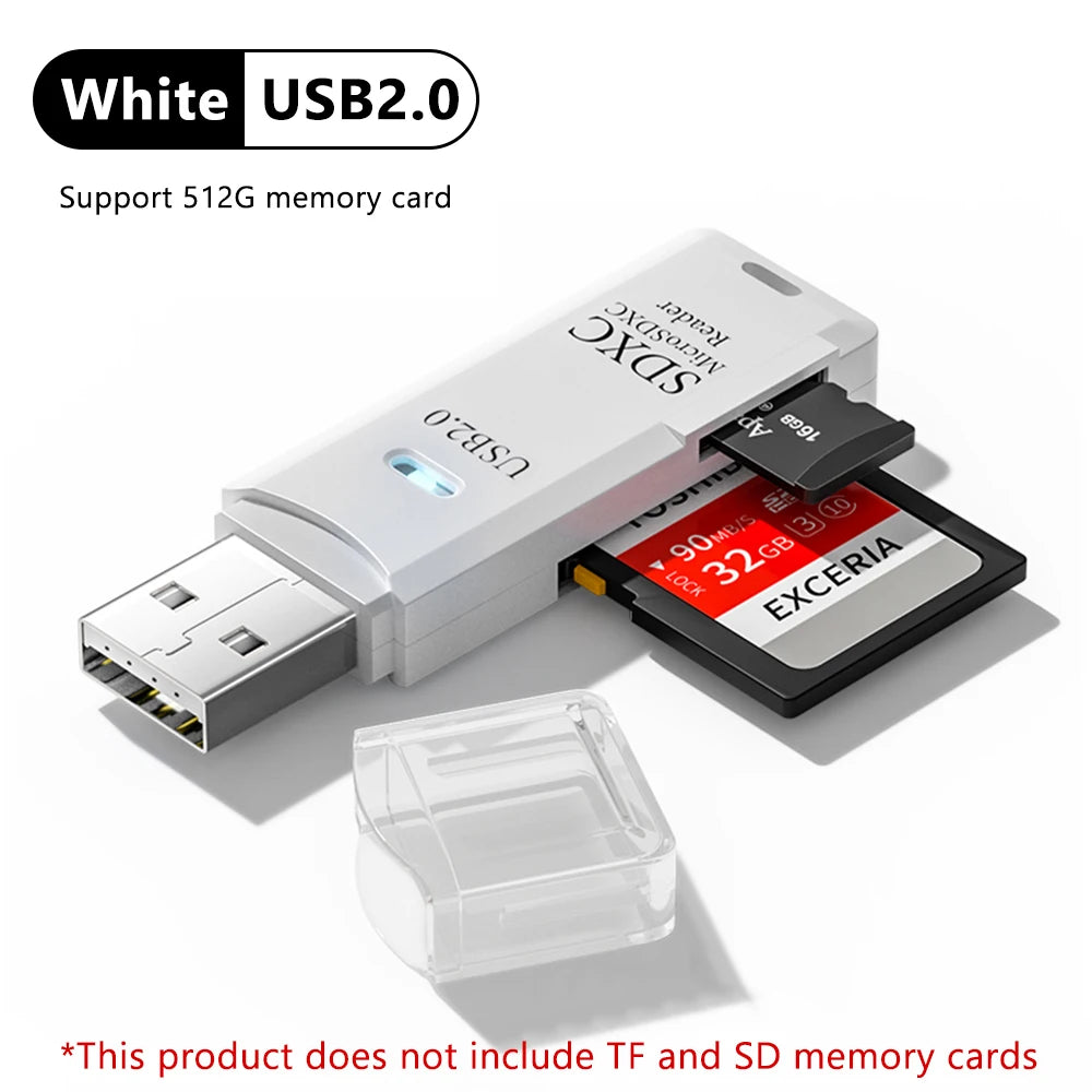 High-Speed USB 3.0 (2-in-1) SD/Micro SD Card Reader