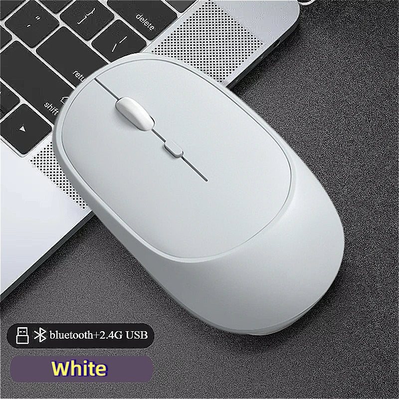 MINGCVIL Rechargeable Silent Wireless Mouse (Bluetooth/Adjustable DPI)