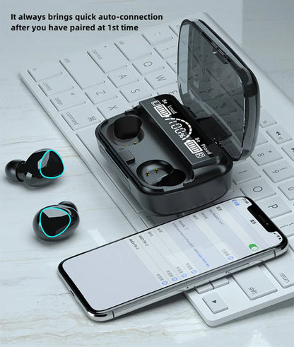 M10 TWS Wireless Earbuds w/ Power Bank Charging Case