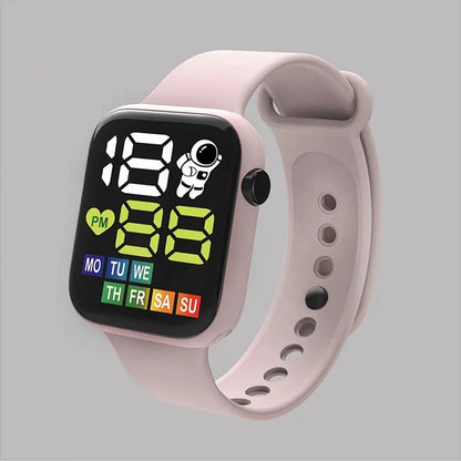 Waterproof LED Digital Sports Watch for Kids (Silicone Strap)