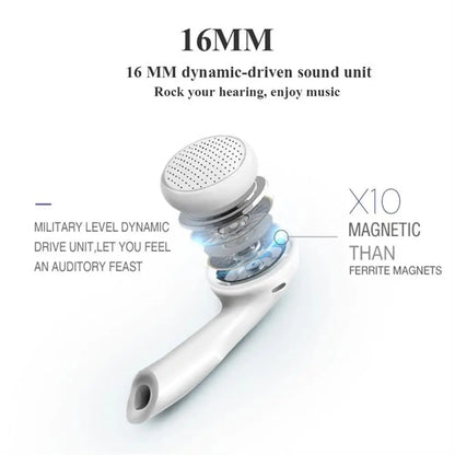 3.5mm Wired In-Ear Flat Earbuds with Microphone and Stereo Bass