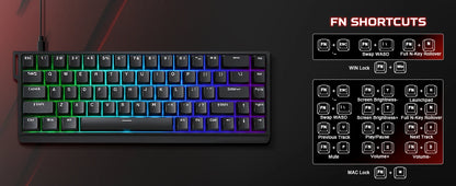 YUNZII x MADLIONS MAD68 HE Gaming Keyboard | 65% Magnetic, 8K Rapid Trigger