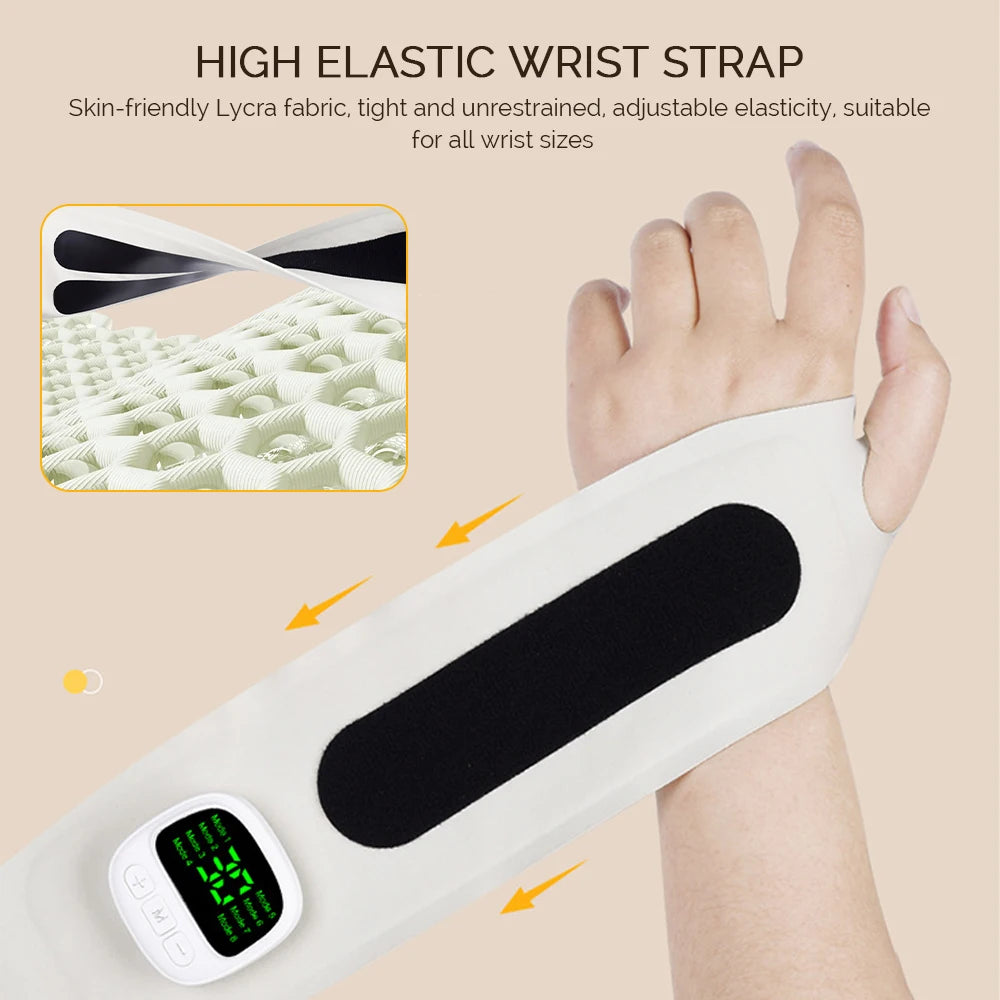 8 Mode Cordless EMS Wrist Massager | Carpal Tunnel & Tenosynovitis Relief Device