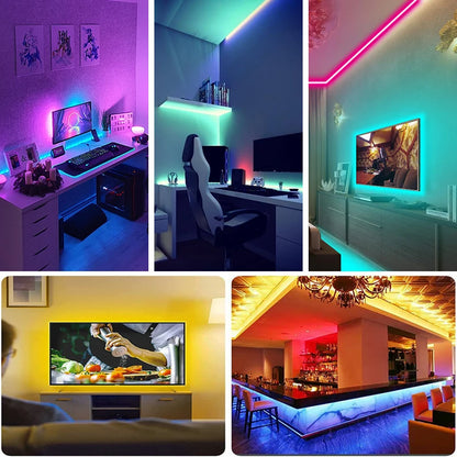 RGB LED Strip Light w/ 44-Key Remote (Multi-Length Decor)