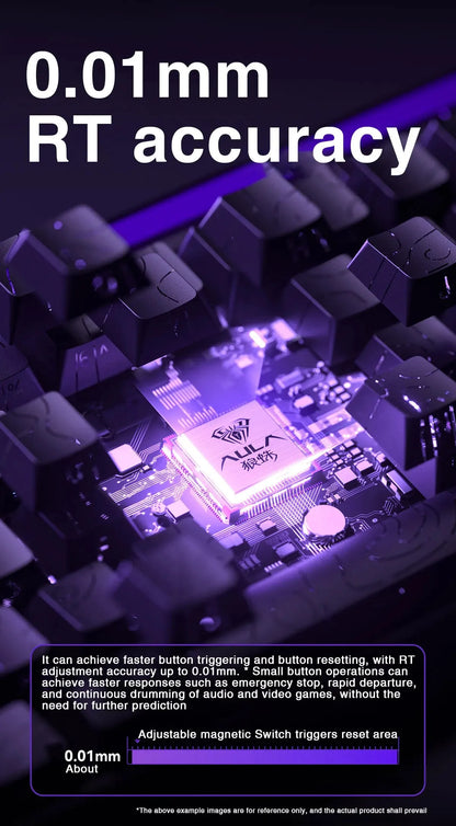 AULA HERO 68HE Customizable Mechanical Keyboard | RGB Backlit, Magnetic Switches
