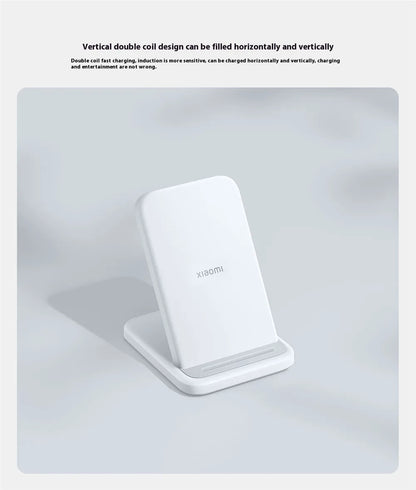 Xiaomi Mi 30W Vertical Wireless Charger | Fast Charging Stand for Mi/Redmi & iPhone