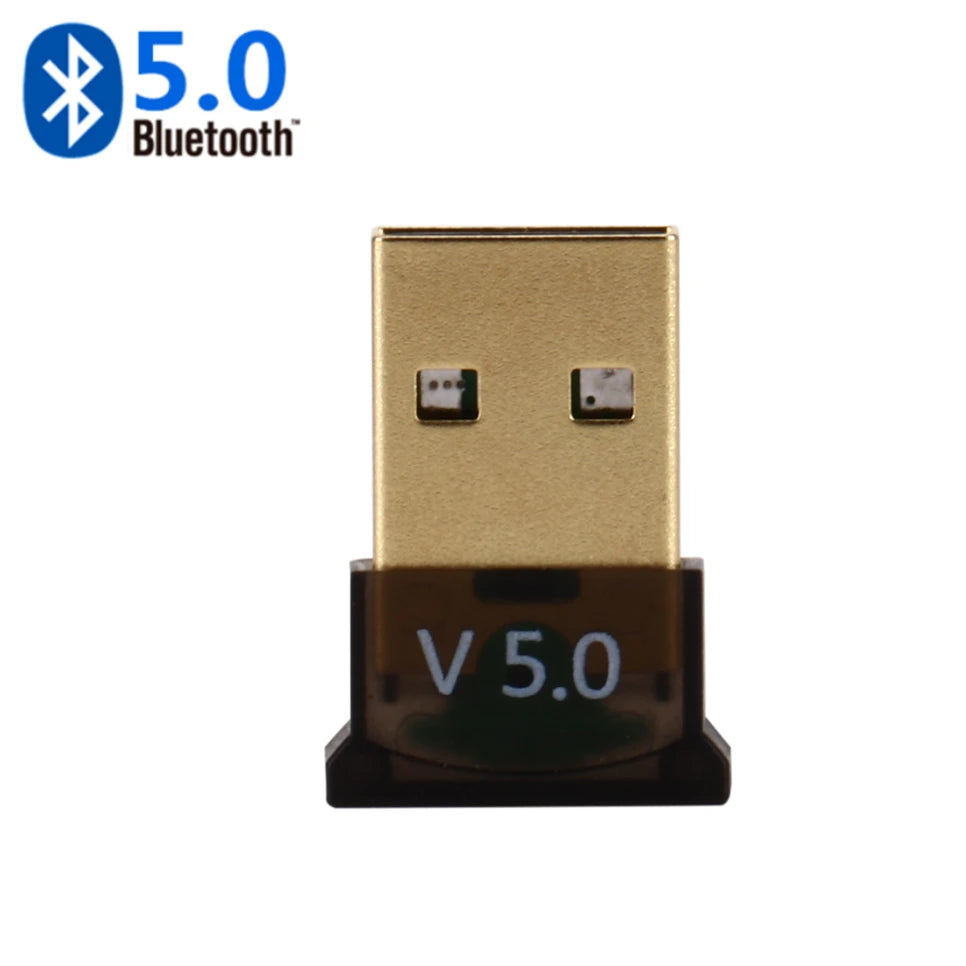 Bluetooth 5.0 USB Adapter & Receiver | High Speed Wireless Dongle for PC
