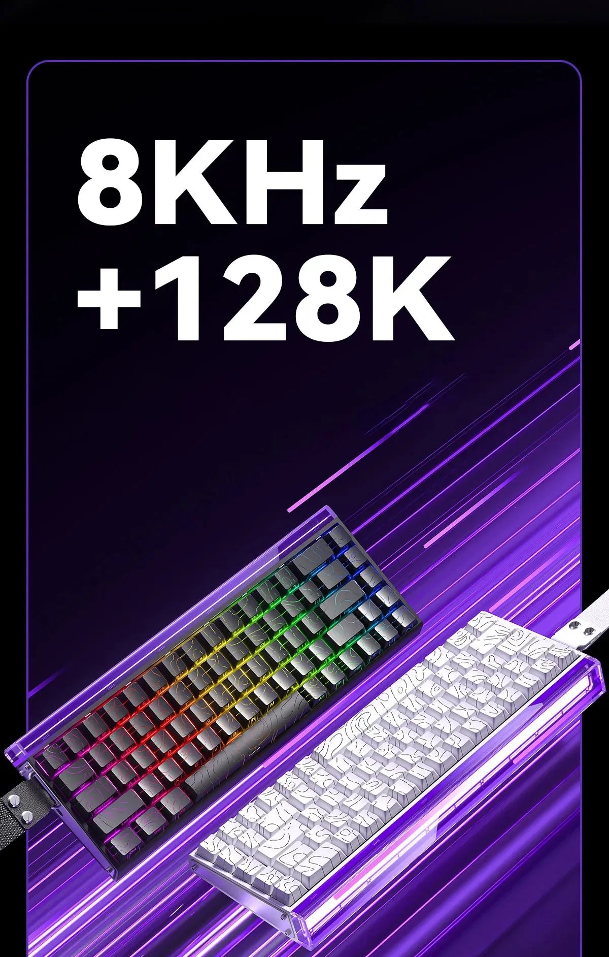 AULA HERO 68HE Customizable Mechanical Keyboard | RGB Backlit, Magnetic Switches