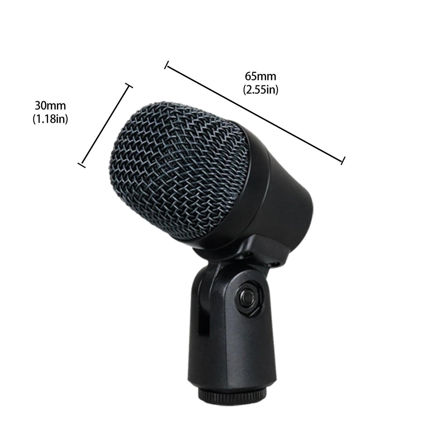 Cardioid Wired Drum Microphone with Clip Mount