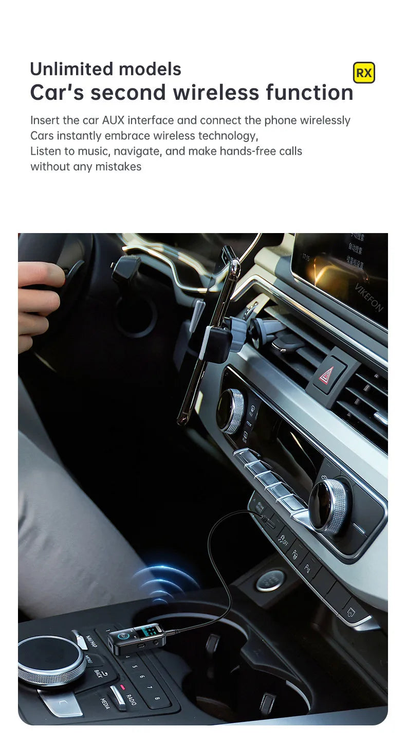 4-in-1 Bluetooth 5.4 Audio Transmitter & Receiver (3.5mm/TF)