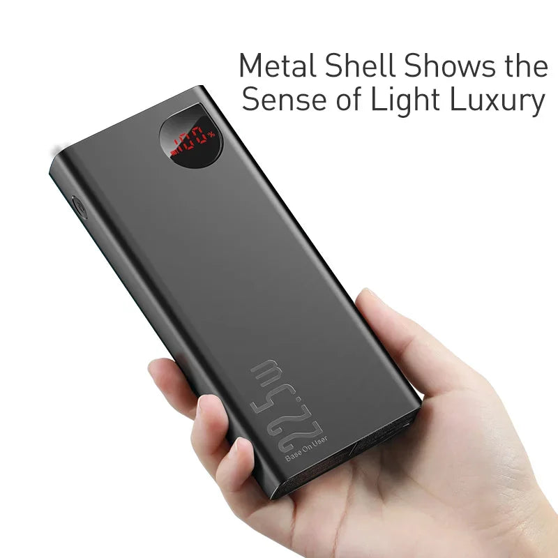 BASEUS 65W PD/QC 3.0 Power Bank | 20000mAh Portable External Laptop Charger