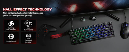 YUNZII x MADLIONS MAD68 HE Gaming Keyboard | 65% Magnetic, 8K Rapid Trigger