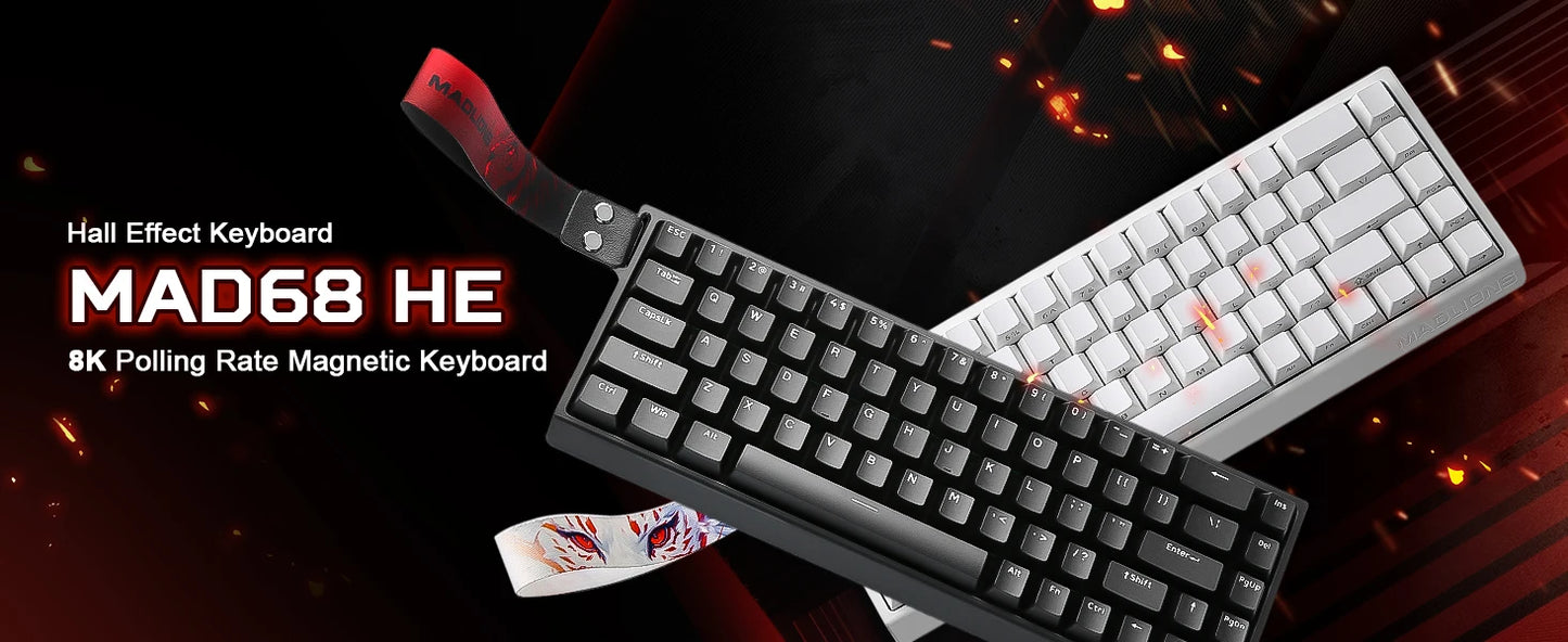 YUNZII x MADLIONS MAD68 HE Gaming Keyboard | 65% Magnetic, 8K Rapid Trigger