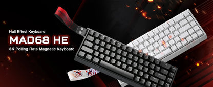 YUNZII x MADLIONS MAD68 HE Gaming Keyboard | 65% Magnetic, 8K Rapid Trigger