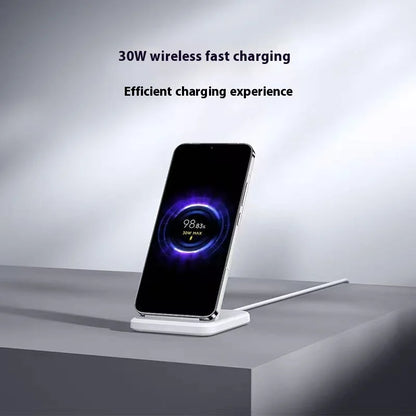 Xiaomi Mi 30W Vertical Wireless Charger | Fast Charging Stand for Mi/Redmi & iPhone