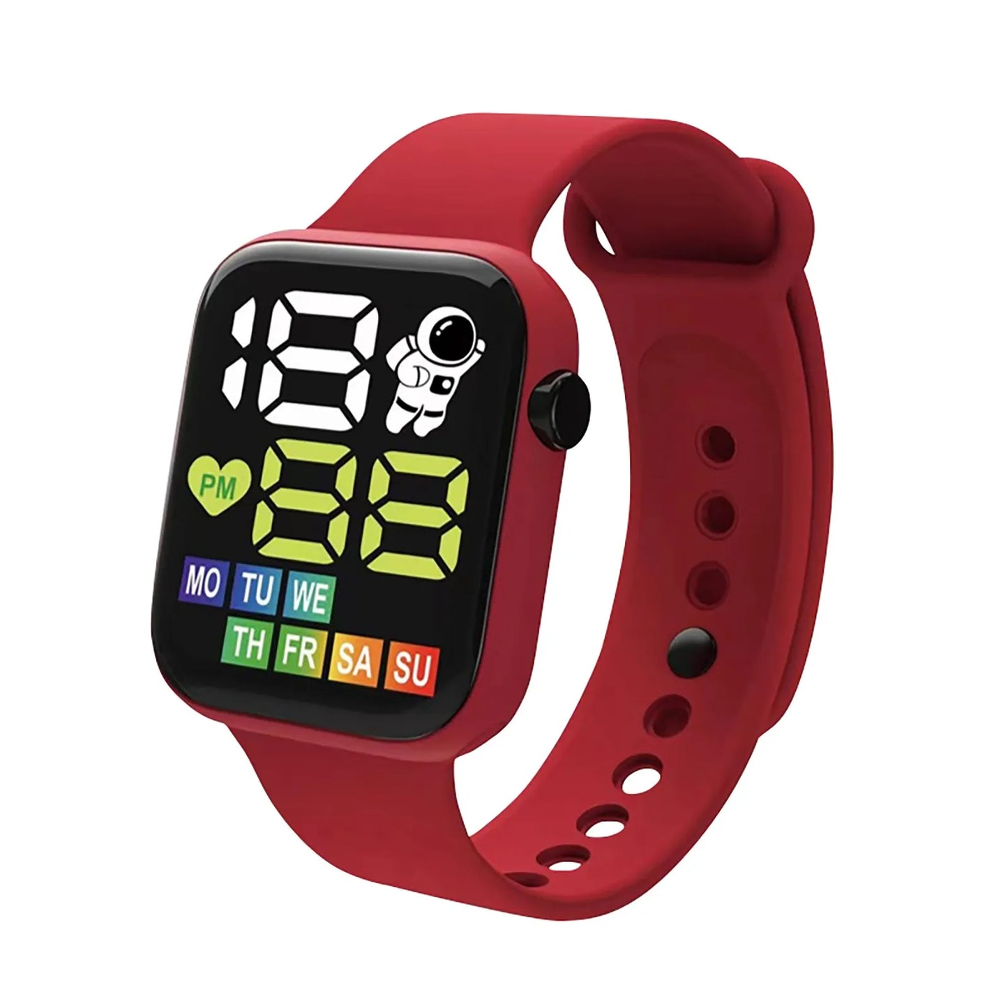 Waterproof LED Digital Sports Watch for Kids (Silicone Strap)