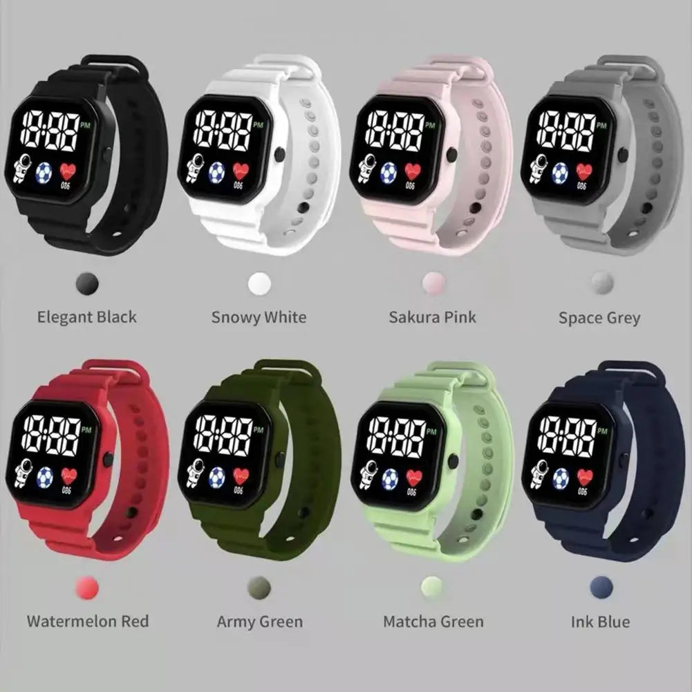 Digital LED Watch | Silicone Strap Electronic Wristwatch