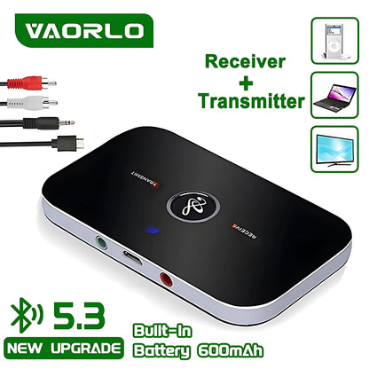 2-in-1 Bluetooth 5.3 Audio Transmitter Receiver (RCA/3.5mm AUX)