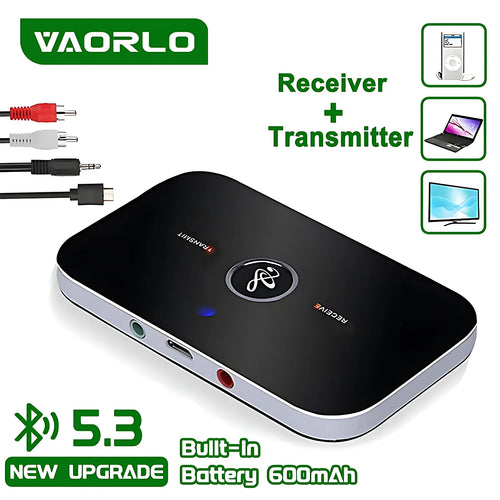 2-in-1 Bluetooth 5.3 Audio Transmitter Receiver (RCA/3.5mm AUX)