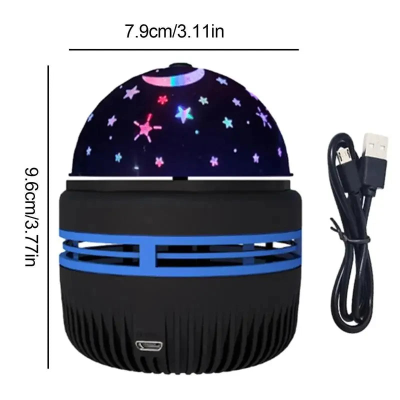 USB LED Starry Sky Projector Lamp (Moon & Star Night Light)