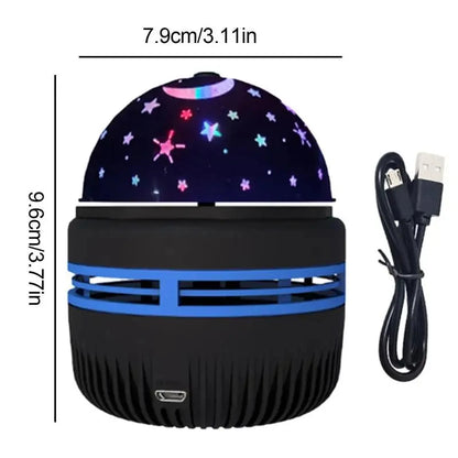USB LED Starry Sky Projector Lamp (Moon & Star Night Light)