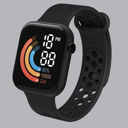 LED Digital Sport Watch (Waterproof / Silicone Strap)