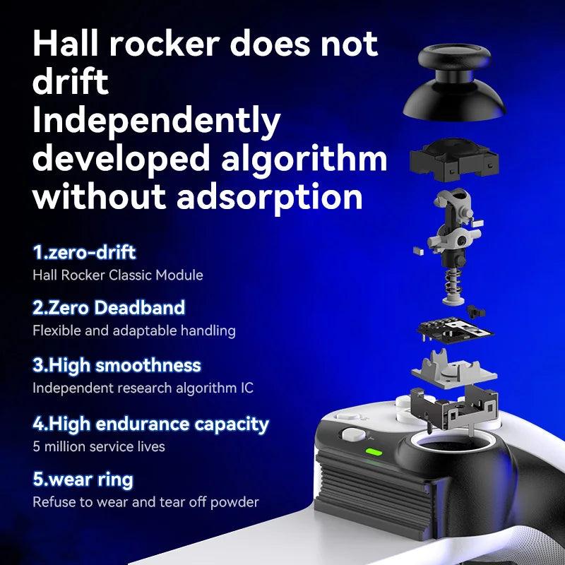 D9 Wireless Dual Hall Game Controller | Phone, Tablet, PC, Switch, PS3/PS4