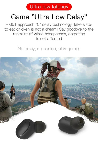 E6S TWS Wireless Bluetooth Earbuds w/ Mic (Noise Cancelling)