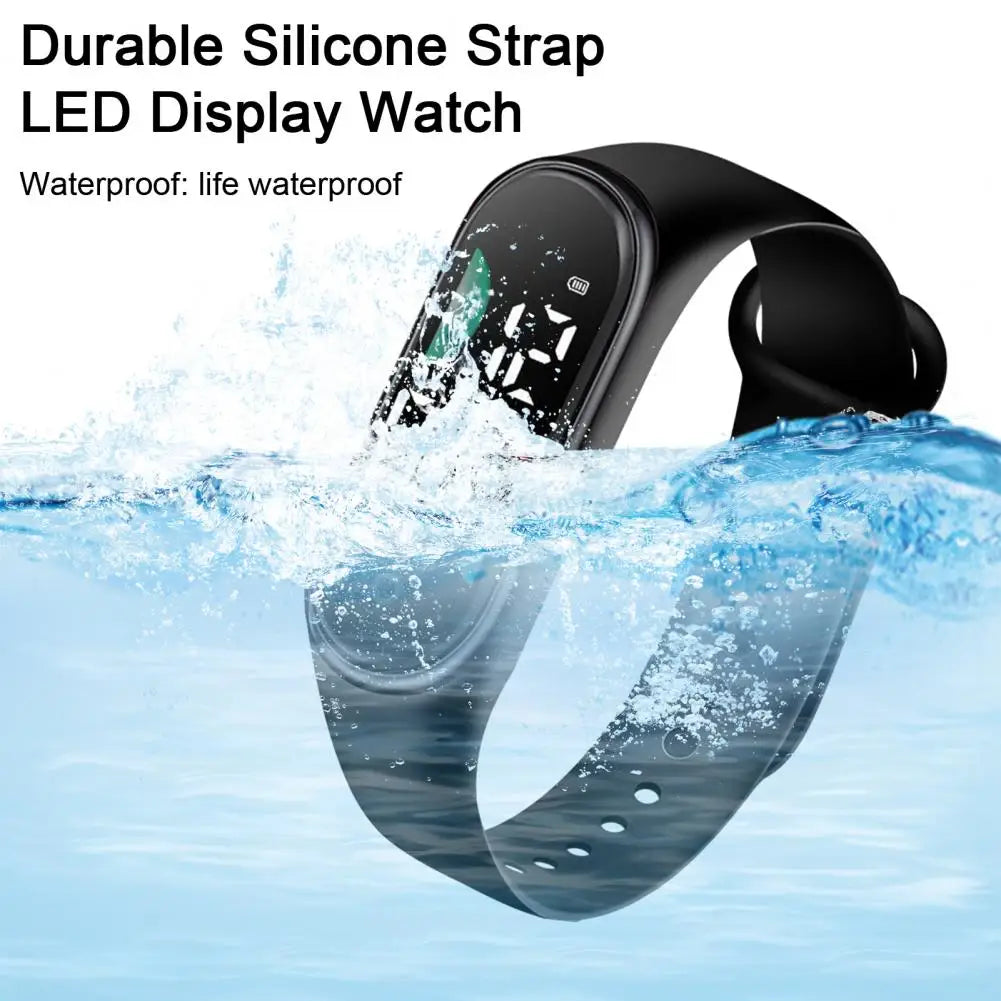 Waterproof Luminous LED Digital Sport Watch (Large Display)