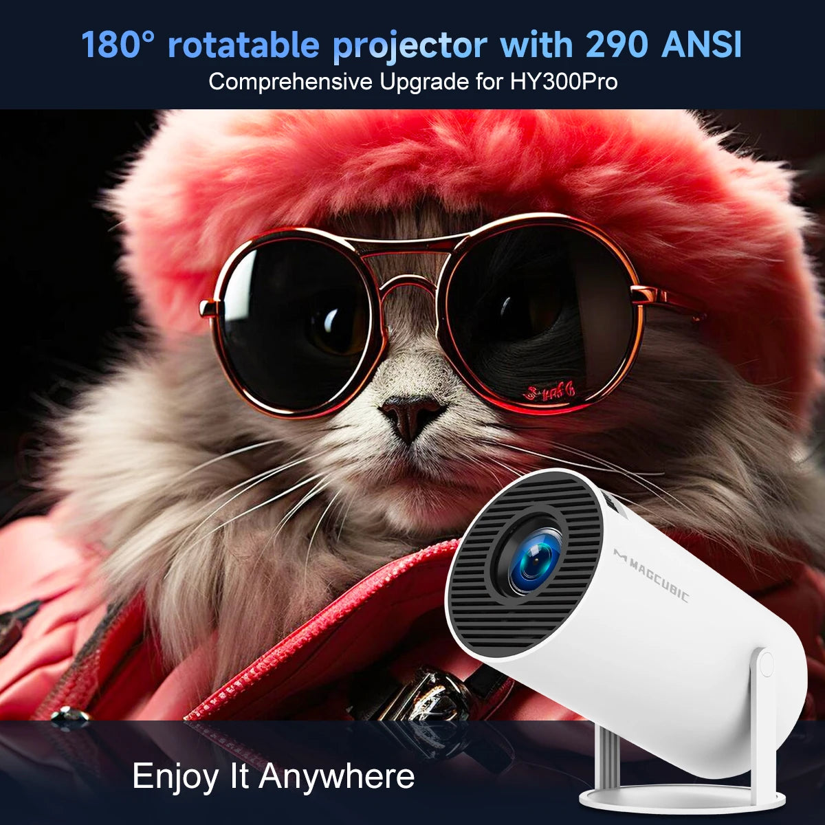 Magcubic HY300 Pro 1080P Smart Projector (Android/Dual WiFi)