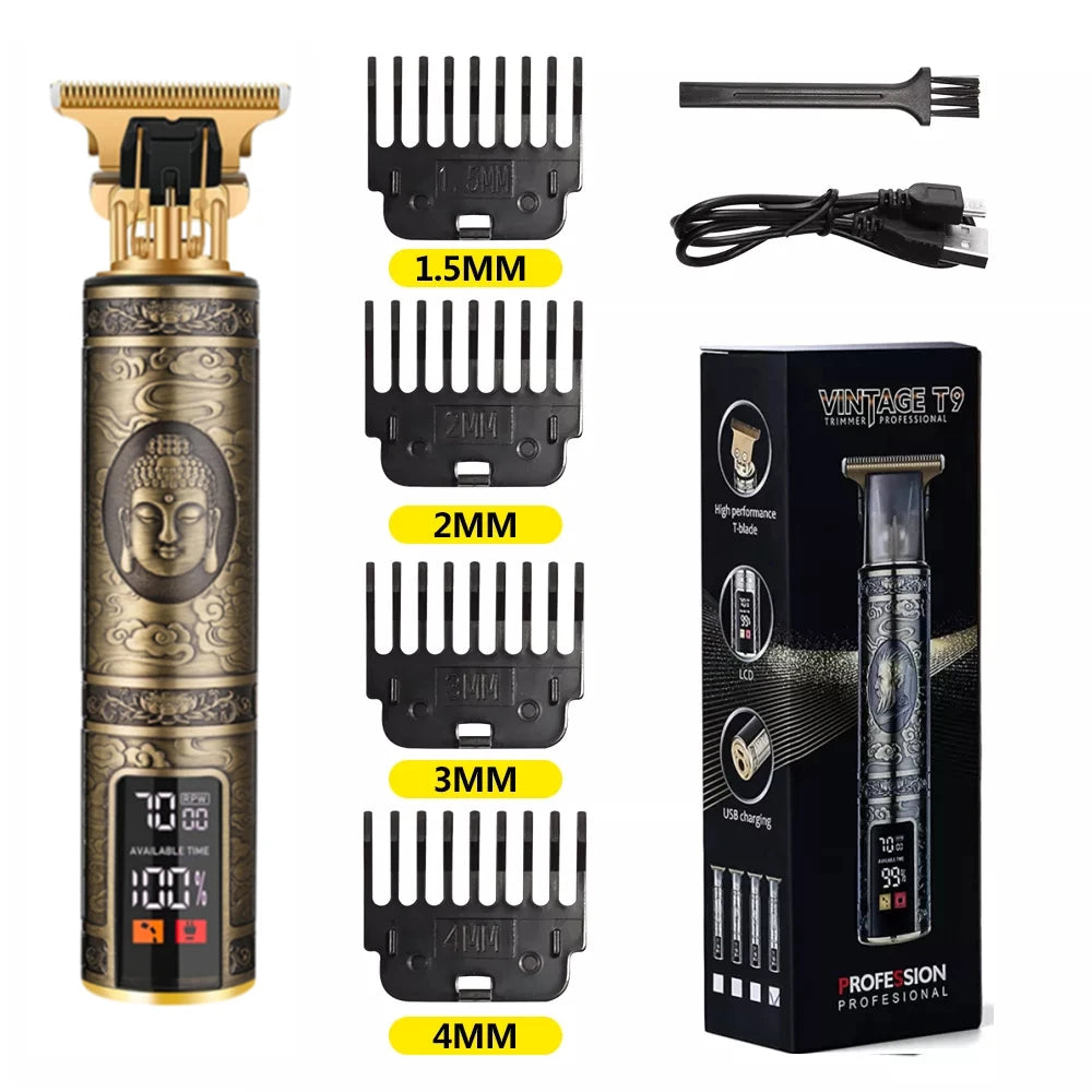 T9 LCD Precision Hair Trimmer and Clipper for Men