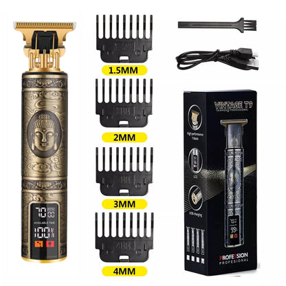 T9 LCD Precision Hair Trimmer and Clipper for Men