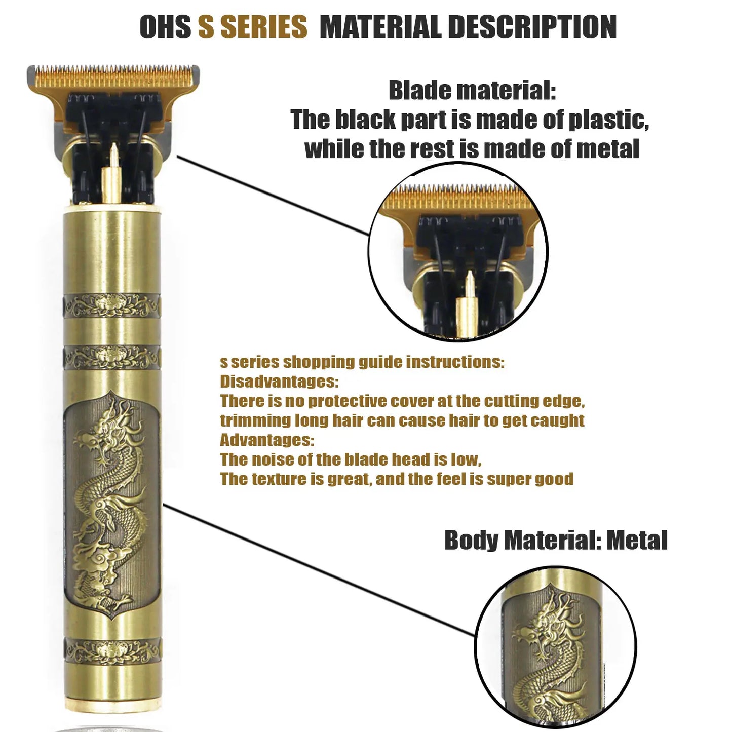 T9 Cordless Hair Trimmer & Shaver (Electric Barber Razor)