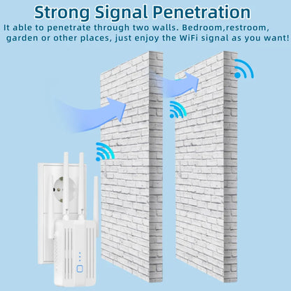300Mbps 2.4G WiFi Repeater & Range Extender | Wireless Signal Booster for Home