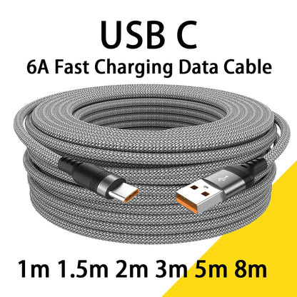 USB Type C 6A Fast Charging Cable (Multi-Length, Super-Charge)