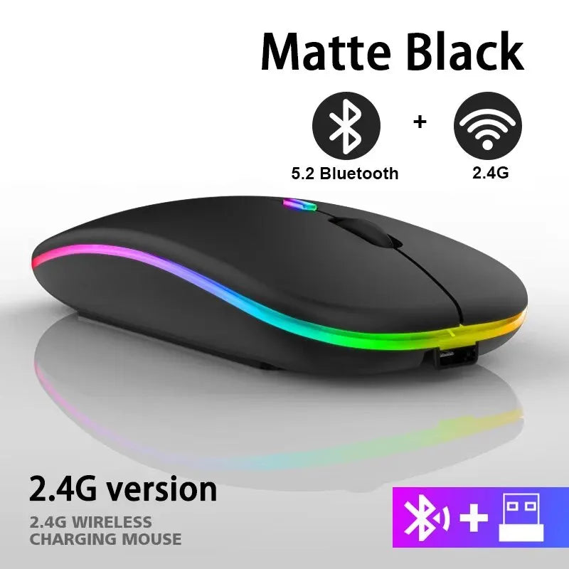 Rechargeable RGB Wireless Gaming Mouse (Ergonomic, 3600 DPI)