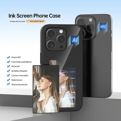 NFC E-Ink Screen Phone Case for iPhone 13-15 Pro Max (Custom Photo)