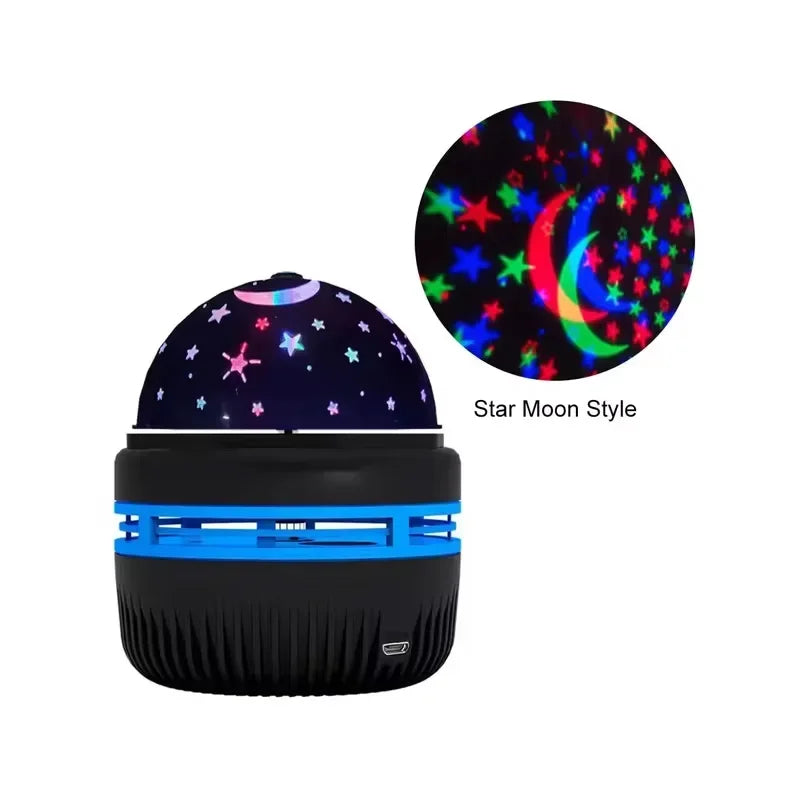 USB LED Starry Sky Projector Lamp (Moon & Star Night Light)
